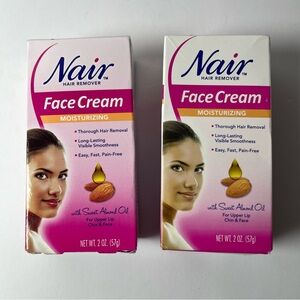 Nair Hair Remover Face Cream, 2 Ounce (Pack of 2)